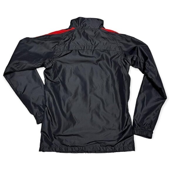 Nike Lightweight Swoosh Red & Black Running Jacket - Womens Small - Picture 3 of 4